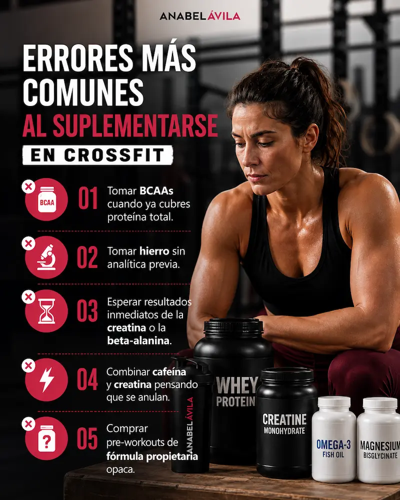 errores suplementos crossfit