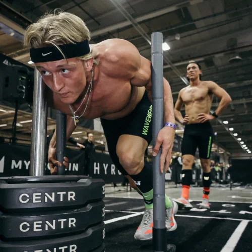 sled push hyrox doubles