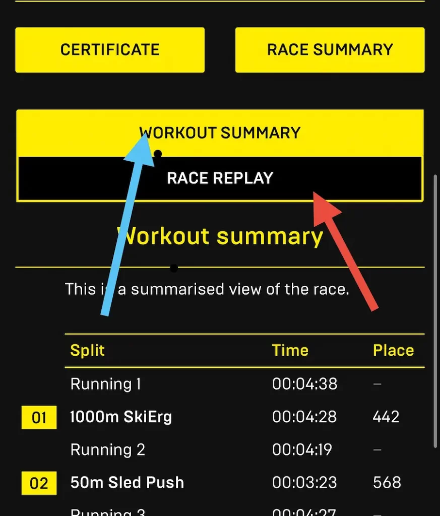 hyrox race athlete information