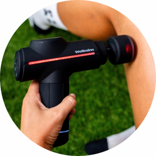wellbeinn descuento pistola masaje frio calor