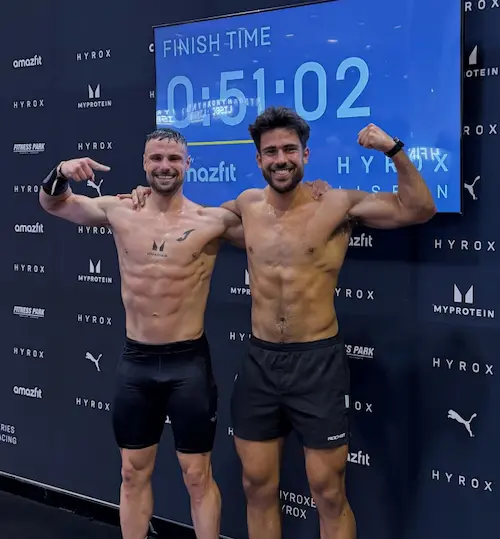 roberto viciedo y jon iriondo HYROX Lisboa